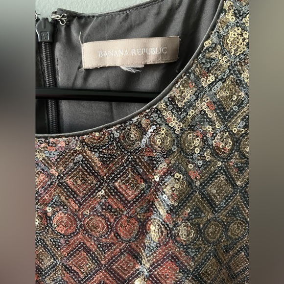 Banana republic sequins dress sz 12 - Picture 2 of 5